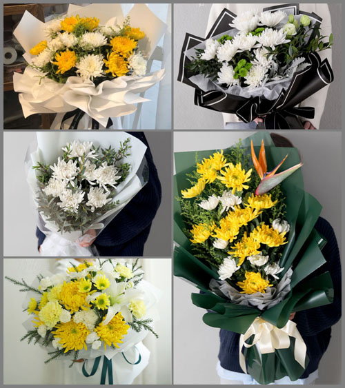 贵州贵阳花溪区久安乡巩固村白事花束代送